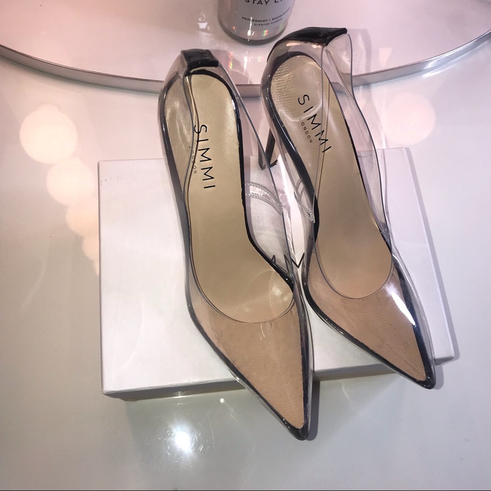 Simmi Shoes Clear Heels